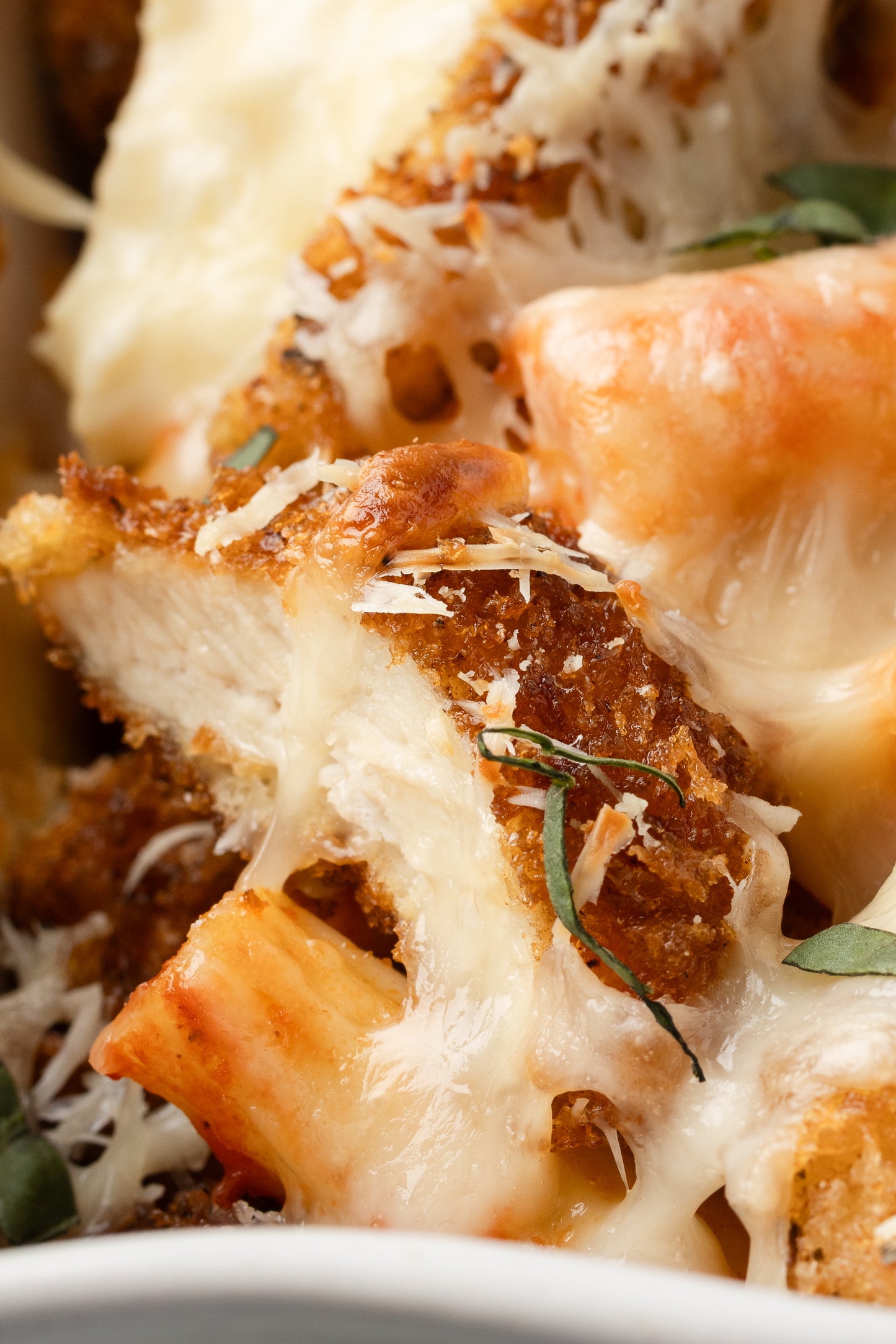 Chicken Parmesan Pasta Bake