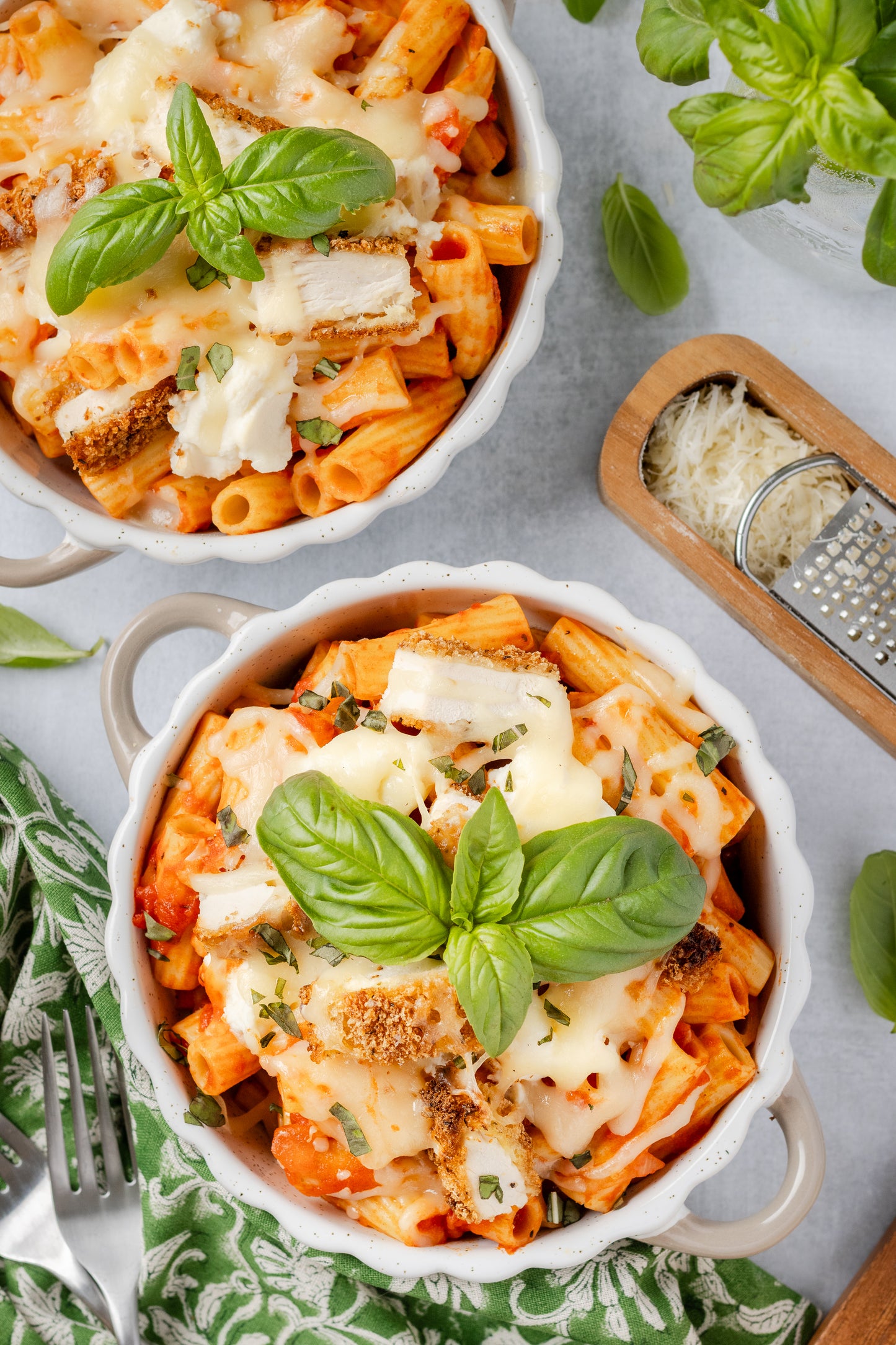 Chicken Parmesan Pasta Bake