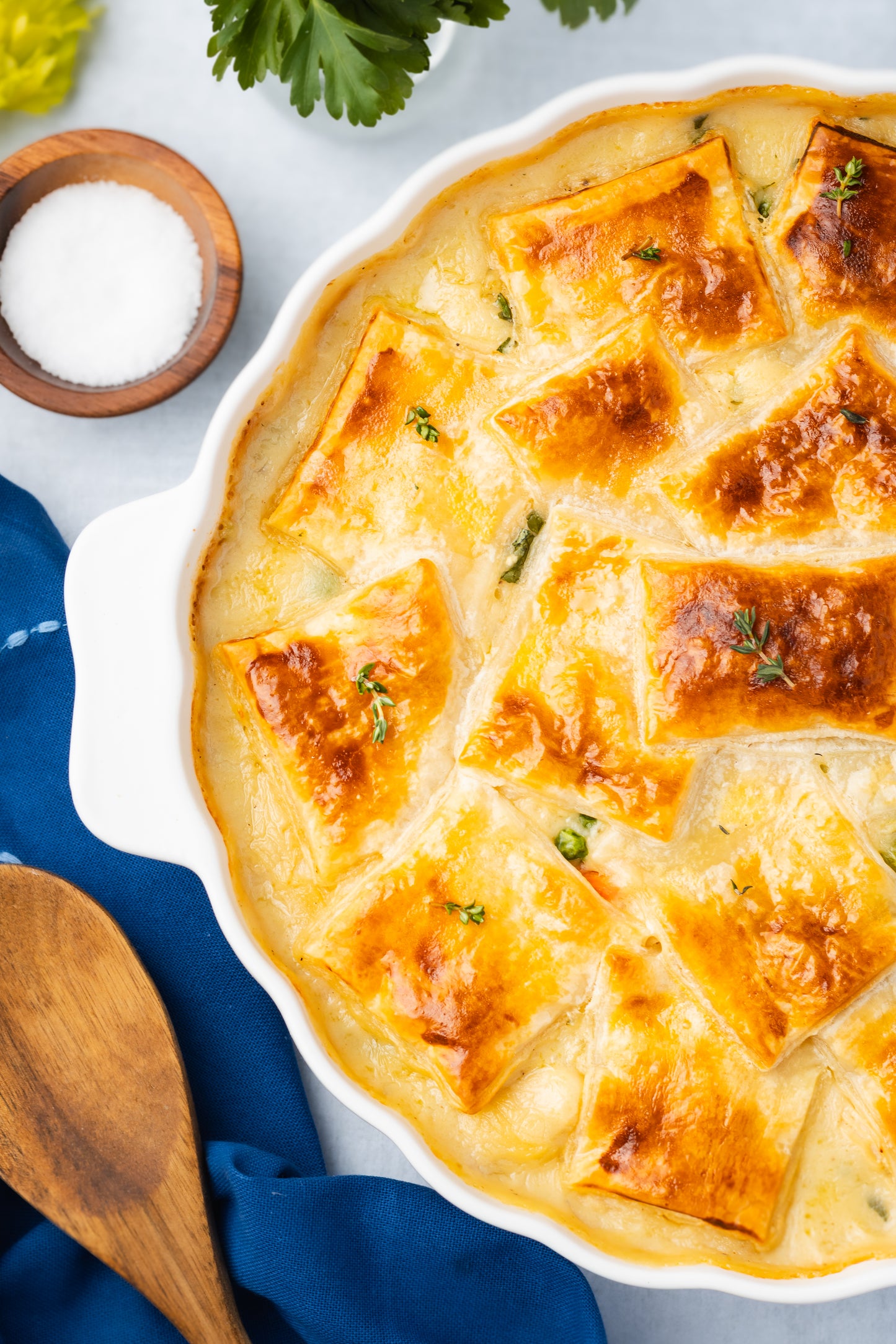 Chicken Pot Pie with Puff Pastry
