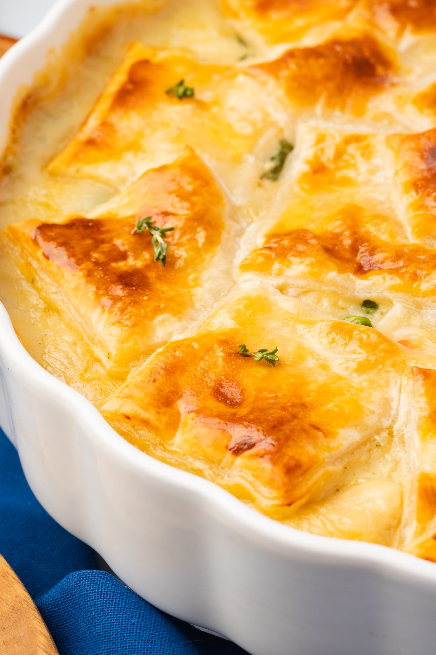 Chicken Pot Pie with Puff Pastry