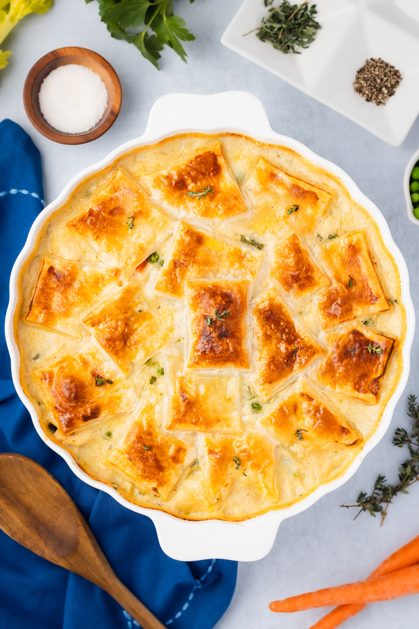 Chicken Pot Pie with Puff Pastry