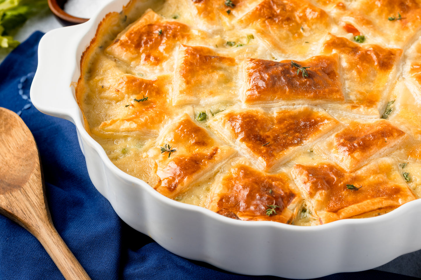 Chicken Pot Pie with Puff Pastry
