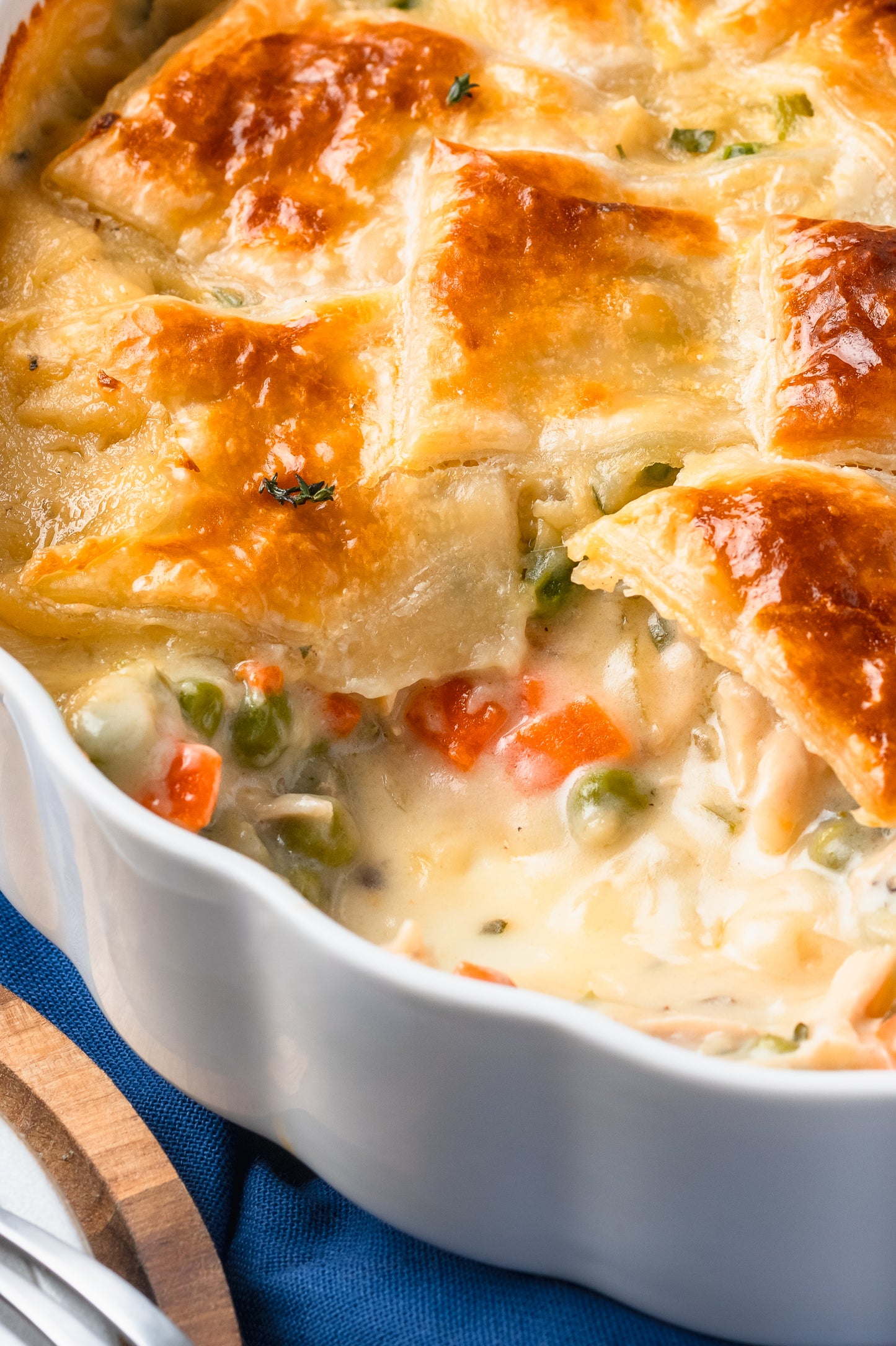 Chicken Pot Pie with Puff Pastry