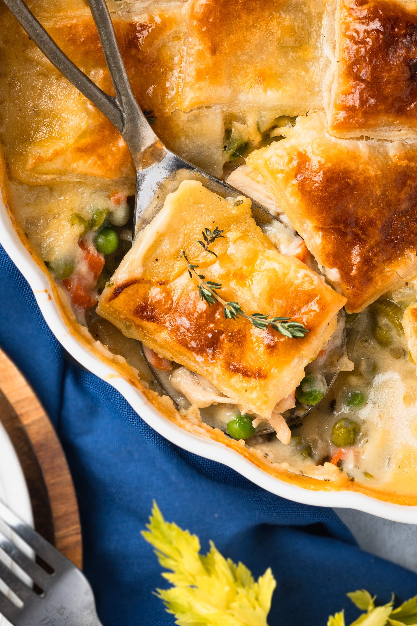 Chicken Pot Pie with Puff Pastry