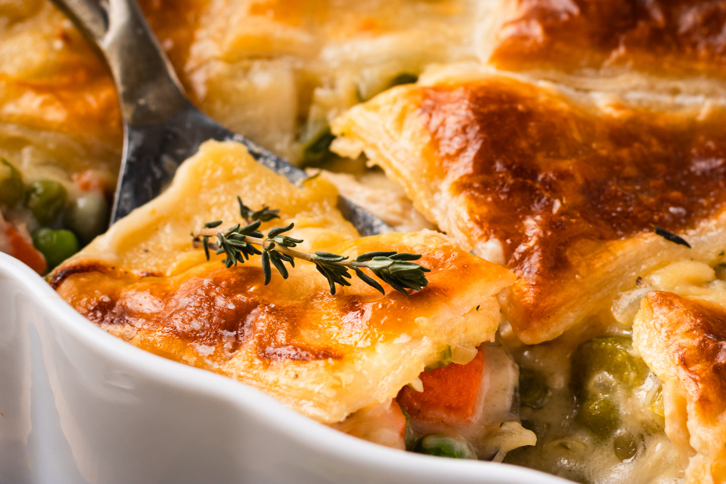 Chicken Pot Pie with Puff Pastry