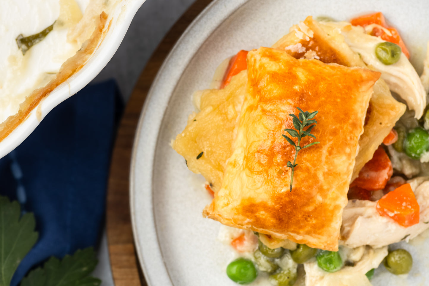 Chicken Pot Pie with Puff Pastry