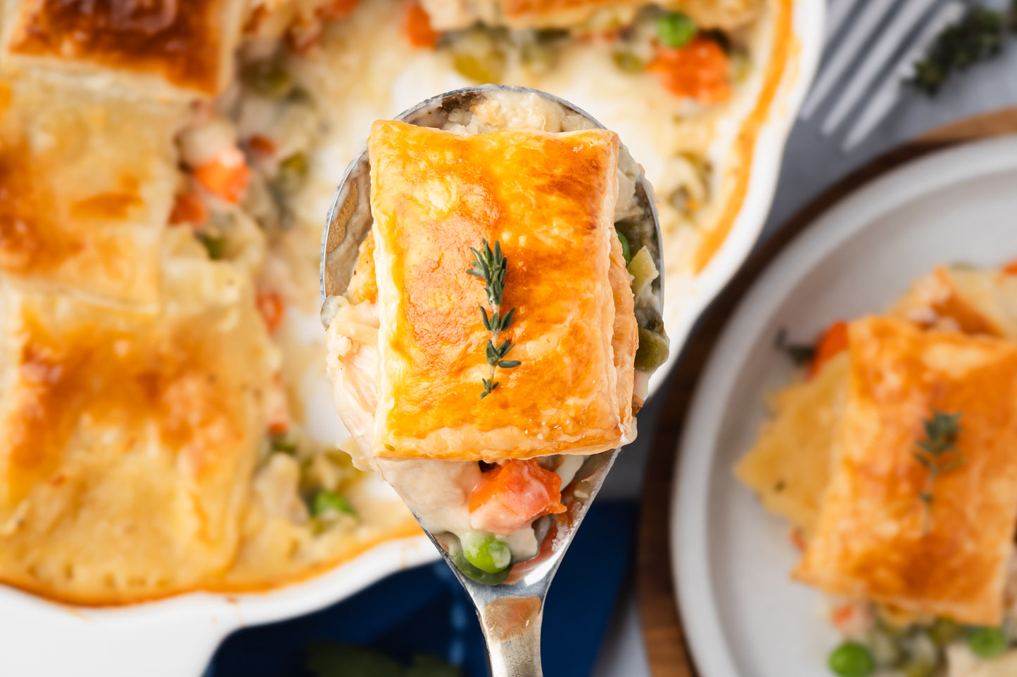 Chicken Pot Pie with Puff Pastry