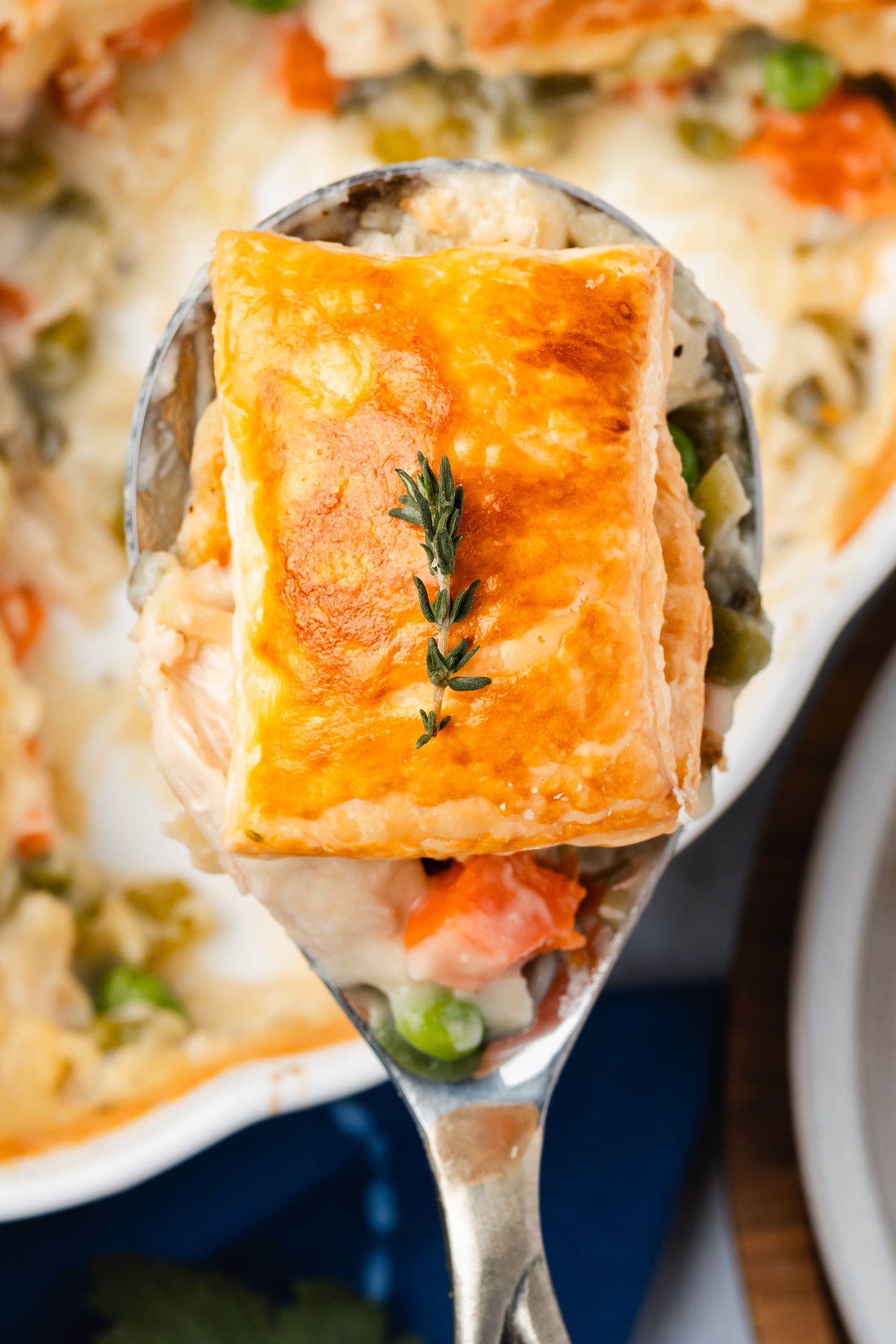 Chicken Pot Pie with Puff Pastry