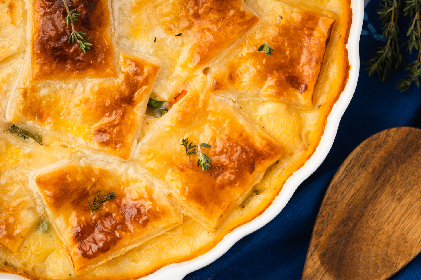 Chicken Pot Pie with Puff Pastry