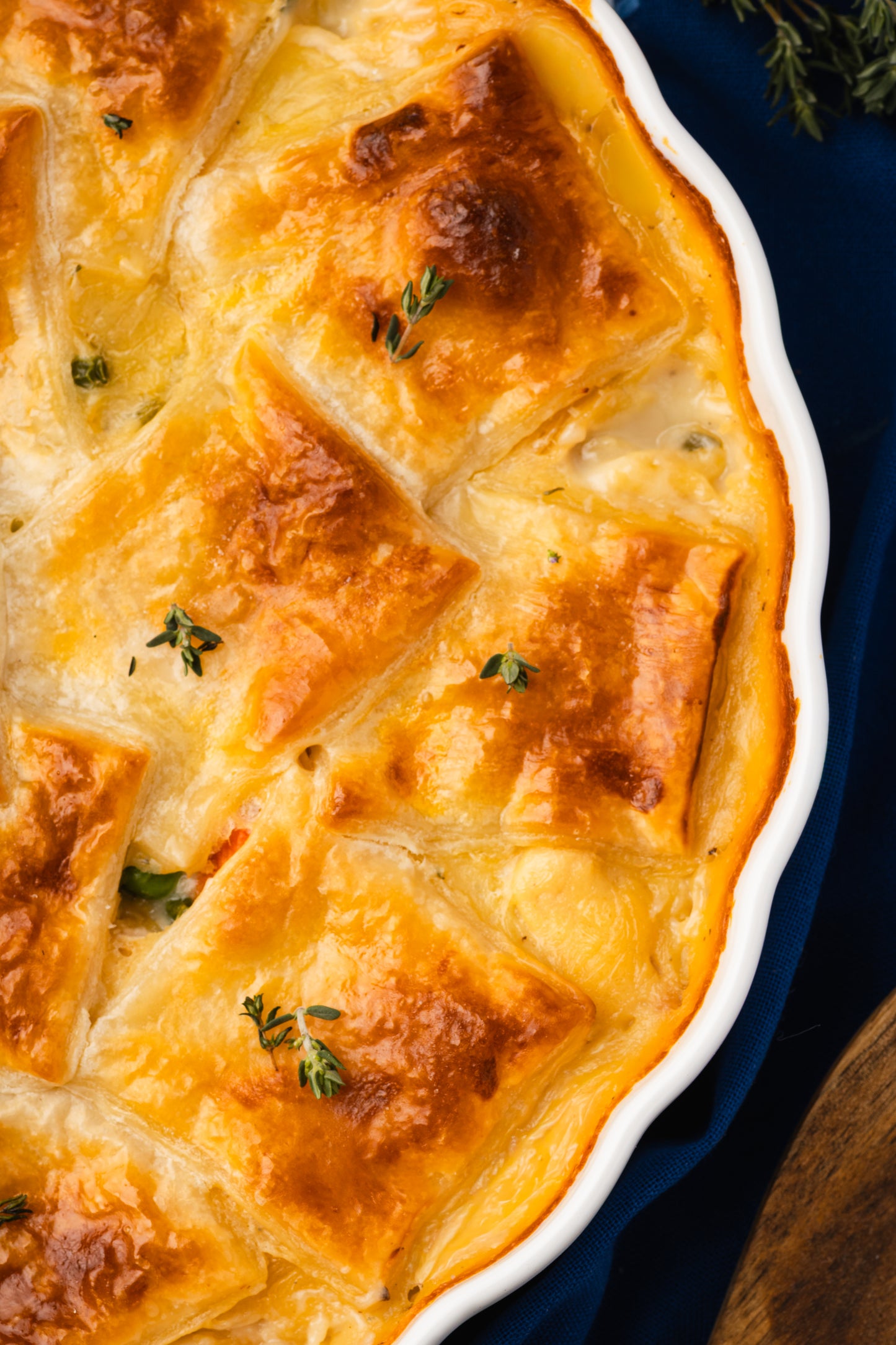 Chicken Pot Pie with Puff Pastry