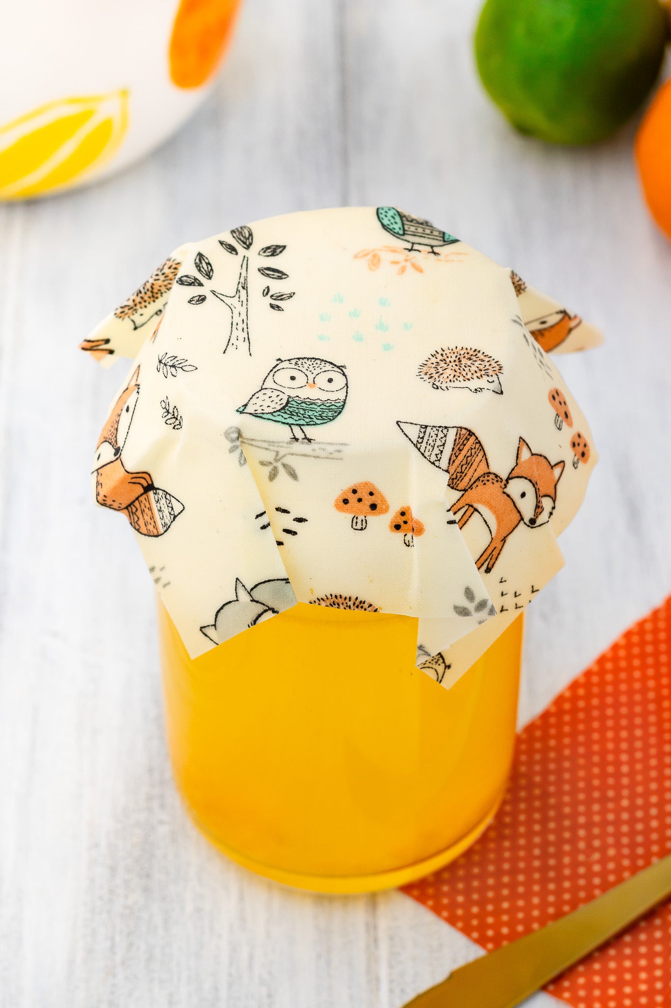 Beeswax Wraps (Orange and Gray)