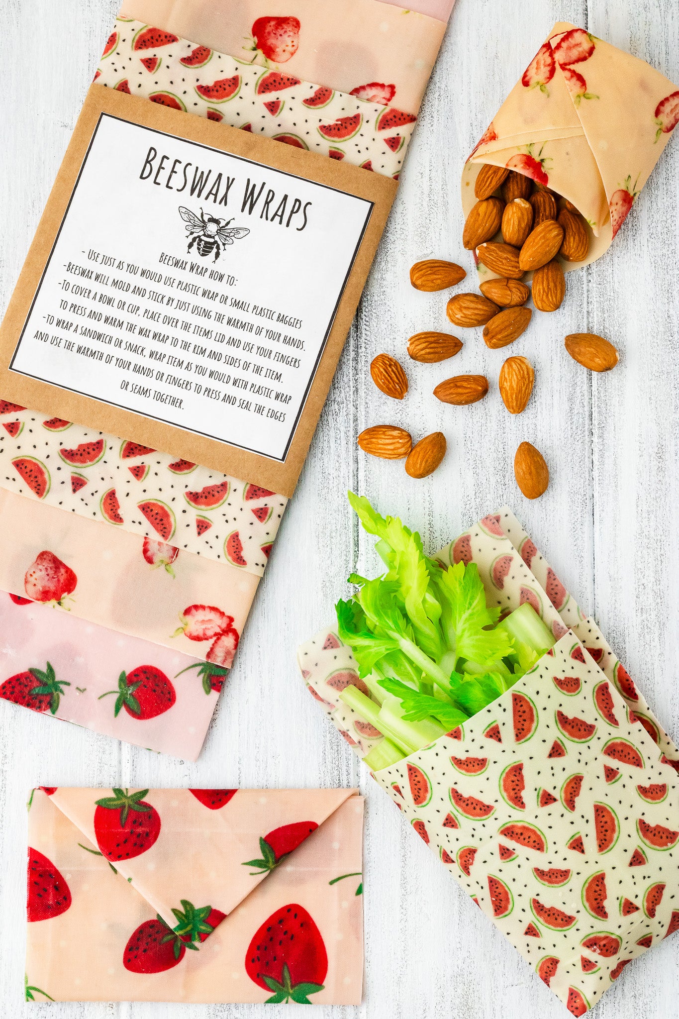 Beeswax Wraps (Red)