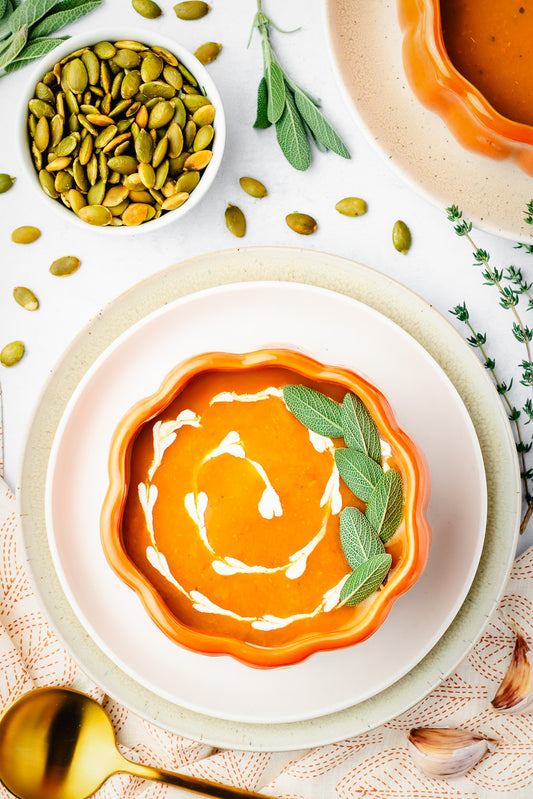 Slow cooker pumpkin soup