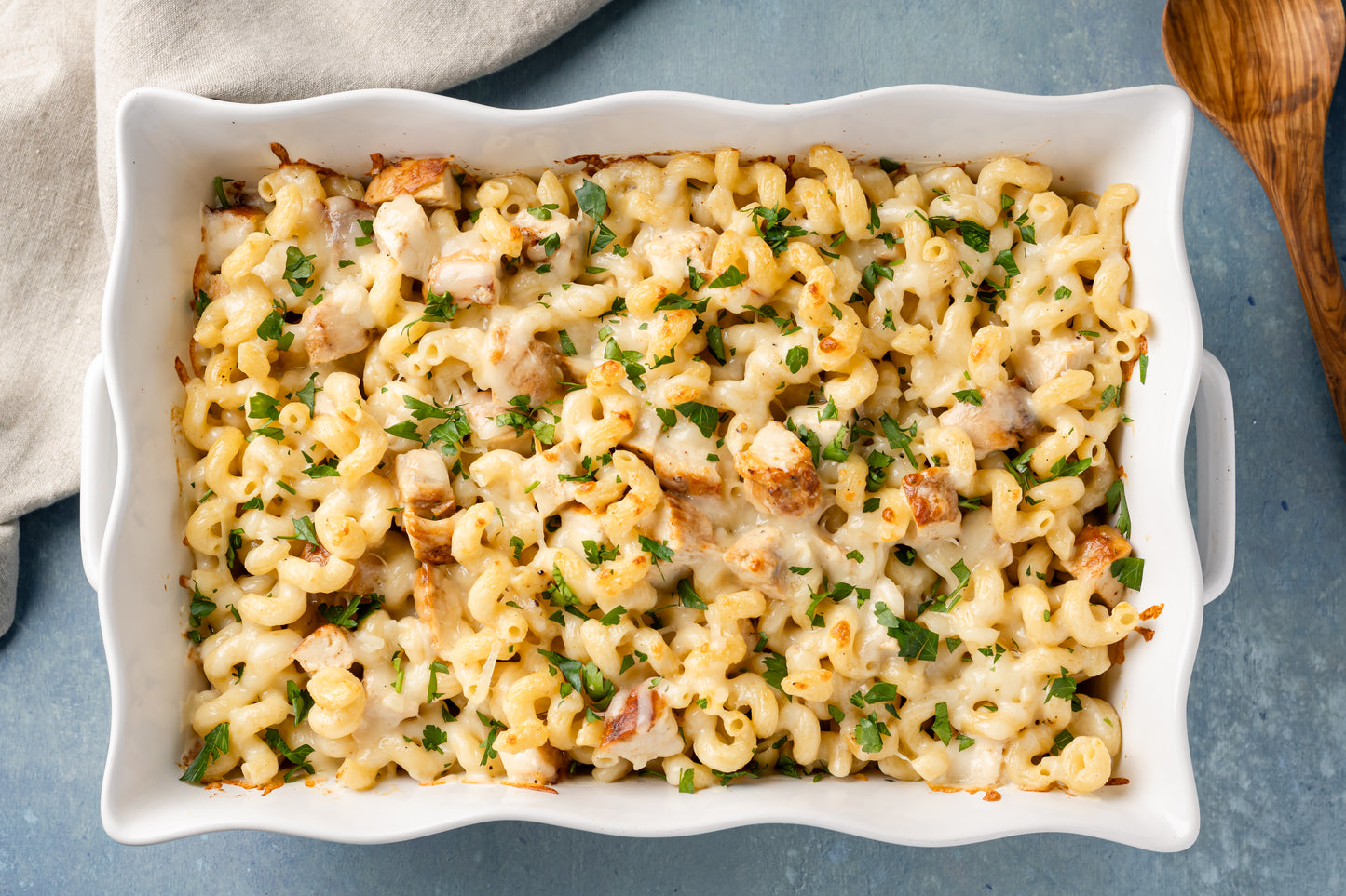 Alfredo Pasta Chicken Bake