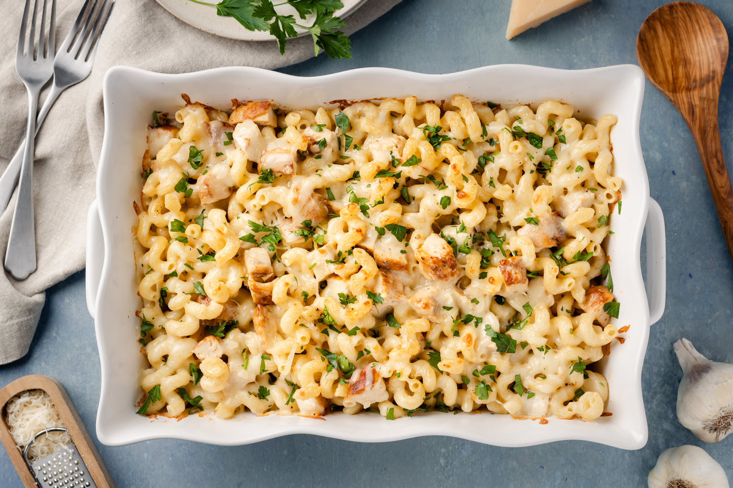 Alfredo Pasta Chicken Bake