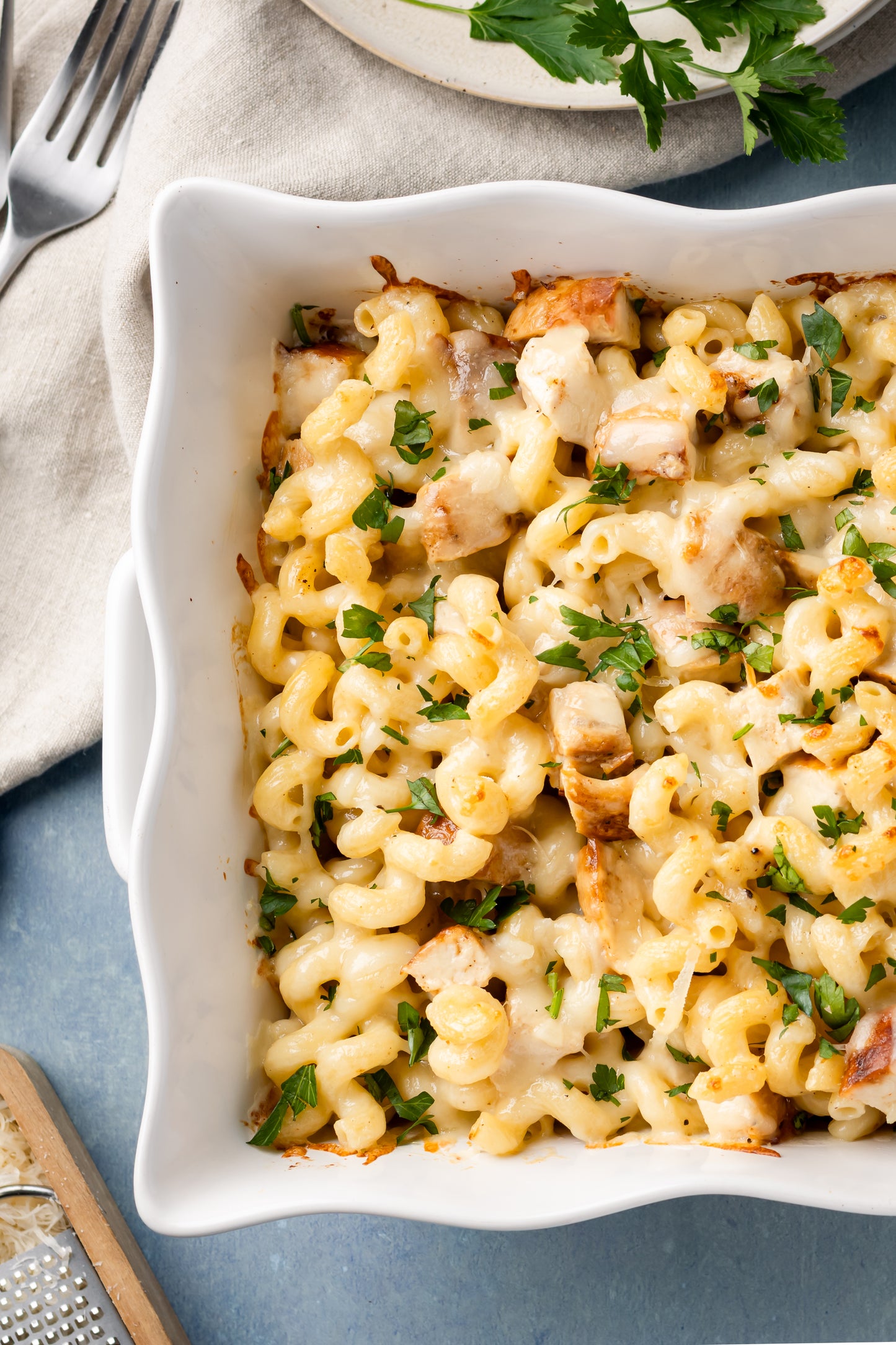 Alfredo Pasta Chicken Bake