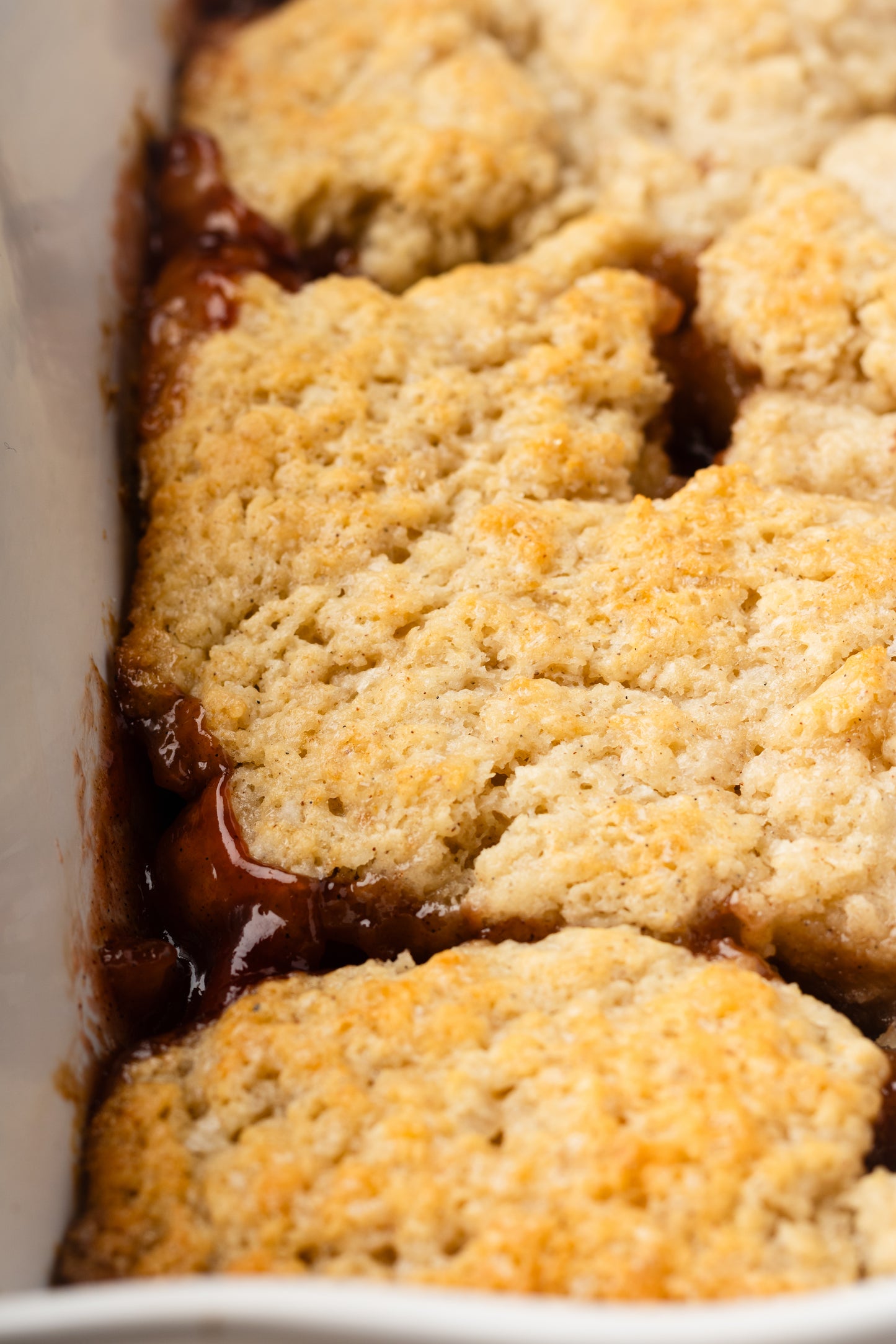 Peach Cobbler with Cardomom