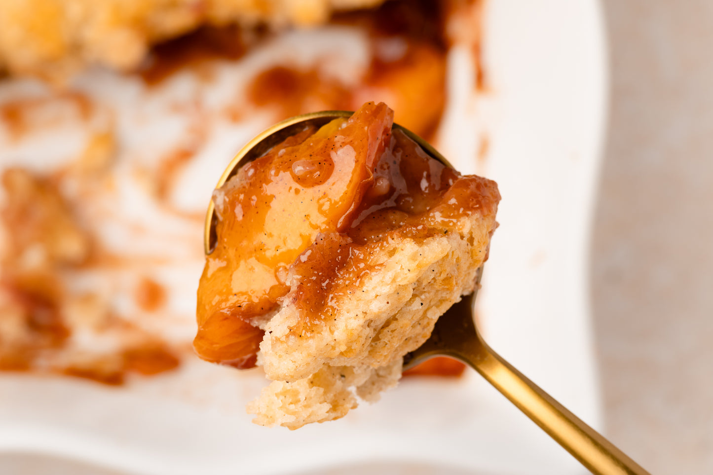 Peach Cobbler with Cardomom