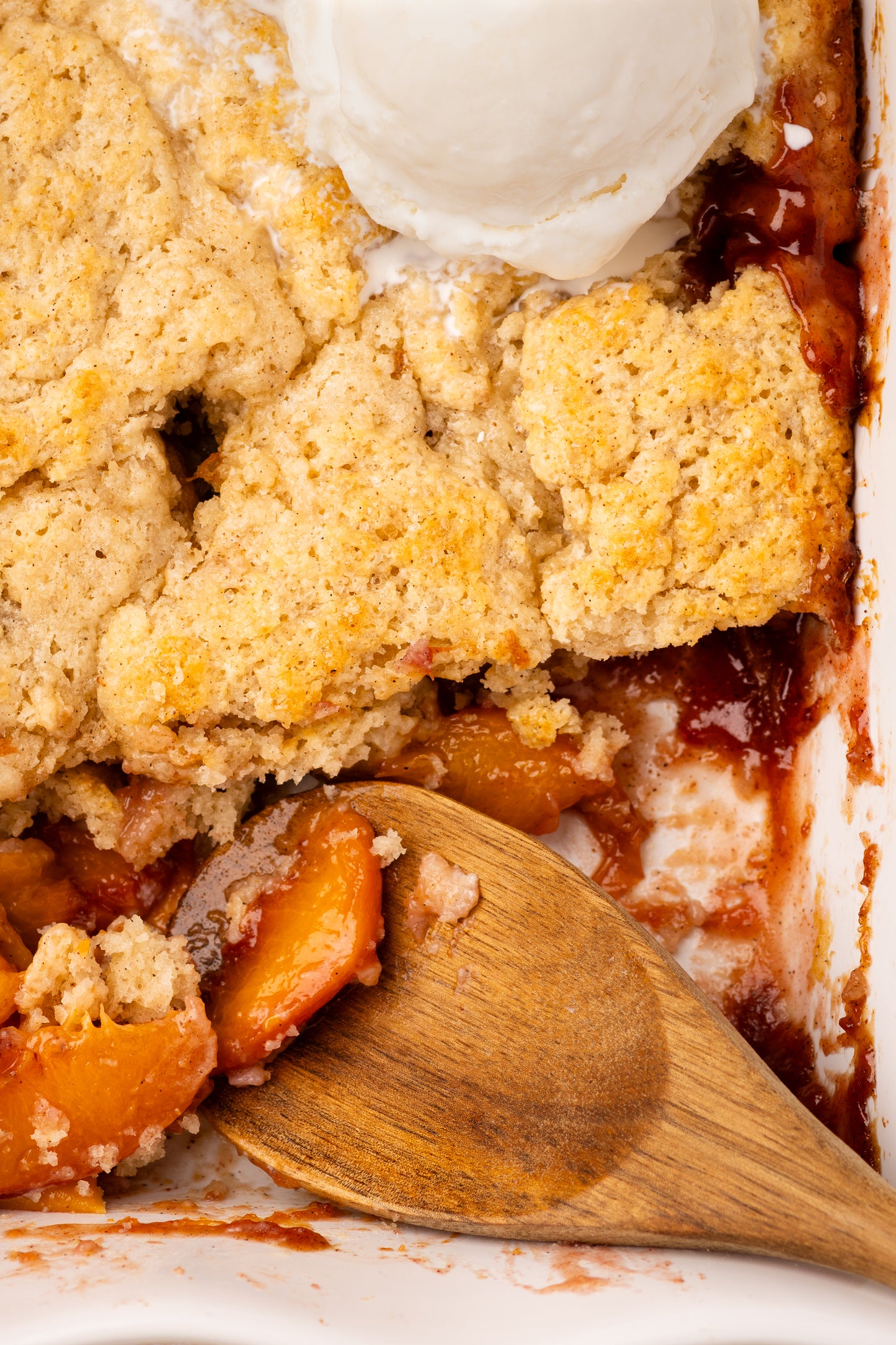Peach Cobbler with Cardomom