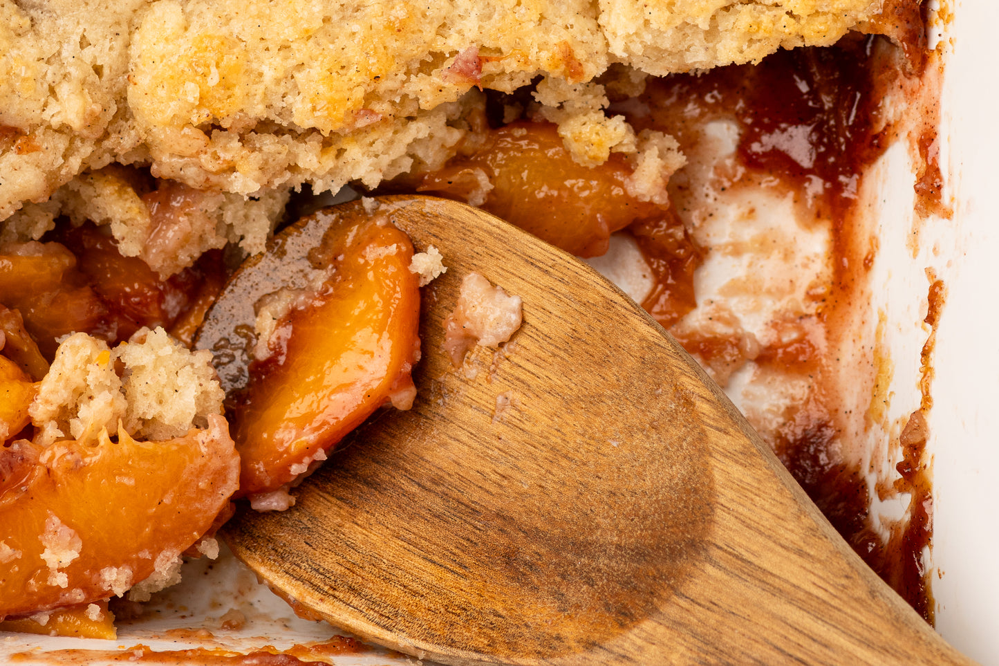 Peach Cobbler with Cardomom